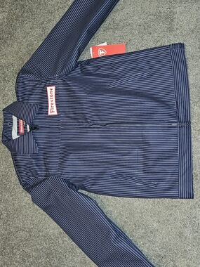 Firestone Men’s Navy Pinstripe Zip Jacket